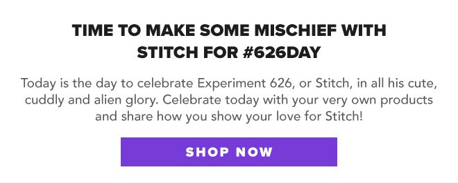 Hurry! Participate In The BoxLunch Stitch 626 Day Giveaway