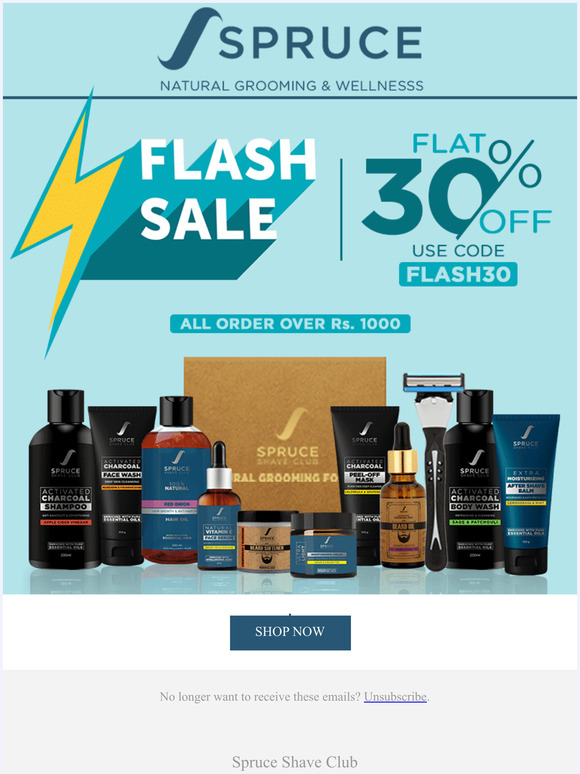 The Flash Sale is LIVE! 30% Off On Orders Over Rs 1000