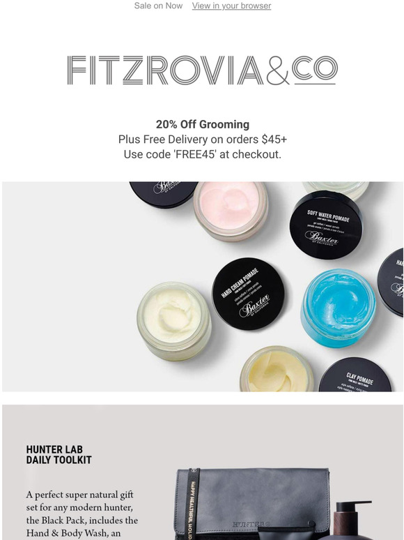 20% Off Grooming (& more) + Free Delivery on orders $45+