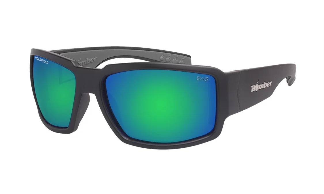 Image of BOOGIE Safety - Polarized Green Mirror Black