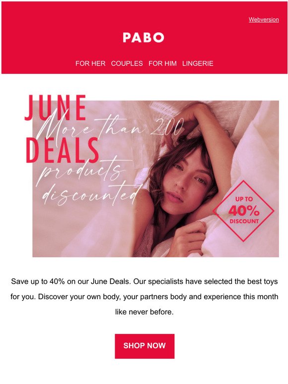 June Deals | You deserve pleasure