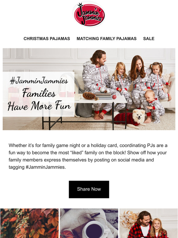 Show off your family fun with #JamminJammies