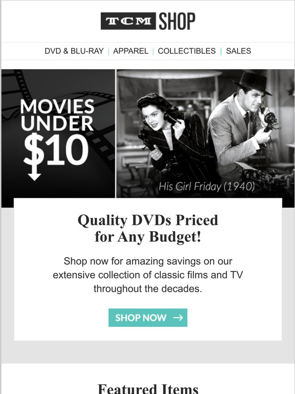 Turner Classic Movies Shop the TCM Vault Collection Today Milled