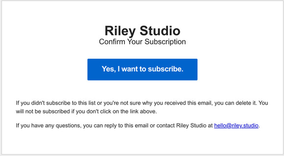 Confirm Your Subscription