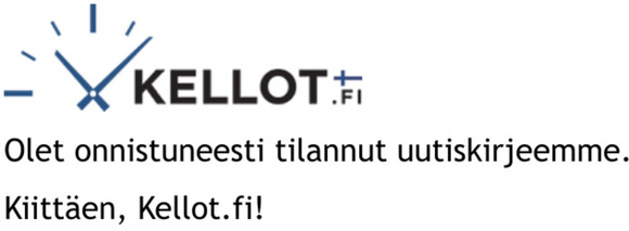 Uutiskirjeen tilaaminen onnistui