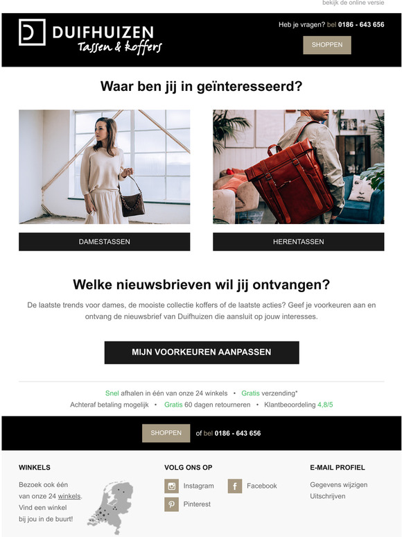 Welke nieuwsbrieven wil jij ontvangen?