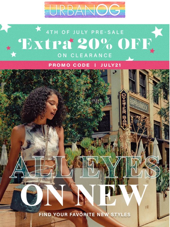 Additional 20% Off   4th of July presale is on!