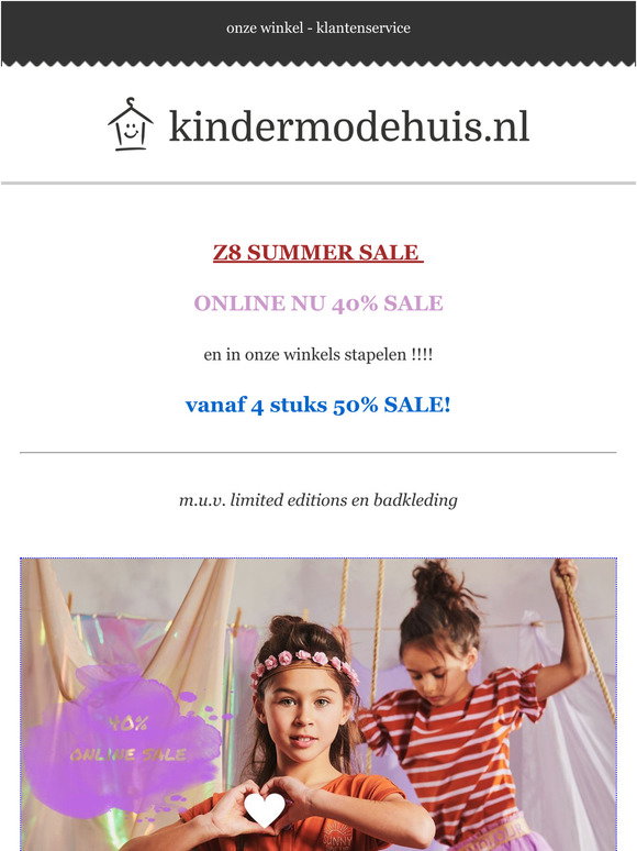 Op maat Storing Wat leuk Kindermodehuis.nl: Z8 summer SALE 40% online | Milled