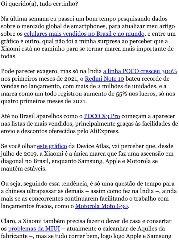 A Xiaomi vai atropelar todo mundo!