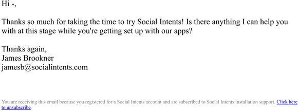 A quick note from the founder of Social Intents