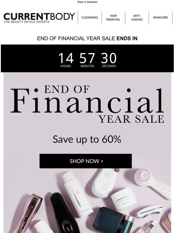 Last Chance! End of Financial Year Sale
