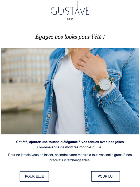 Un look singulier avec nos montres !