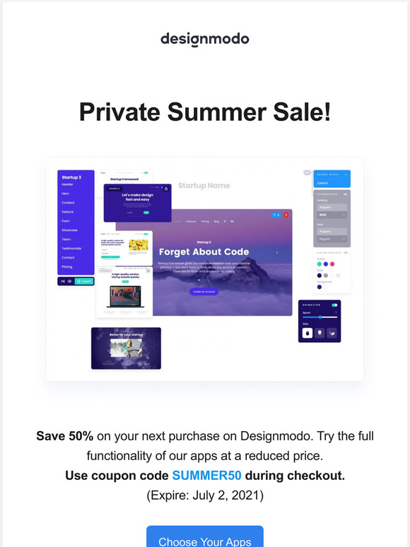 Private Summer Sale: Create unlimited websites and email newsletters