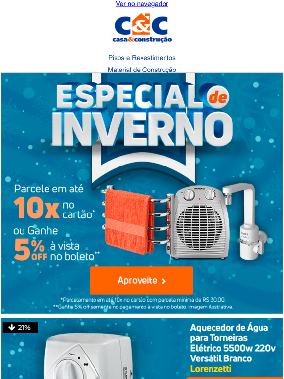 Por aqui est proibido passar frio