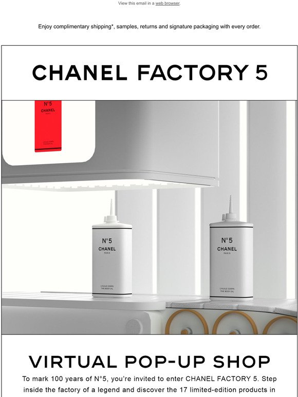 Chanel: CHANEL FACTORY 5: The virtual pop-up shop
