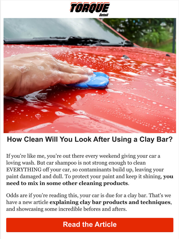 Torque Detail Clay Bar Before & After See the Difference Milled