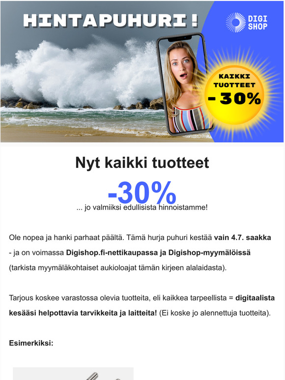 Tm tarjous koskee kaikkia!
