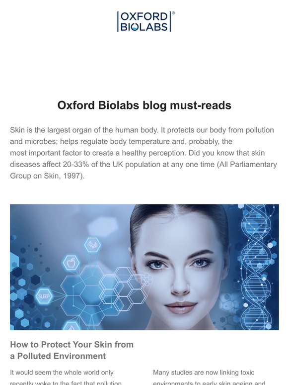 How to protect your skin - Oxford Biolabs' blog update