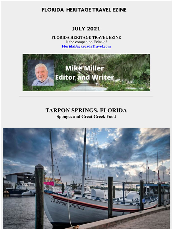 Florida Heritage Travel, July 2021 - Tarpon Springs