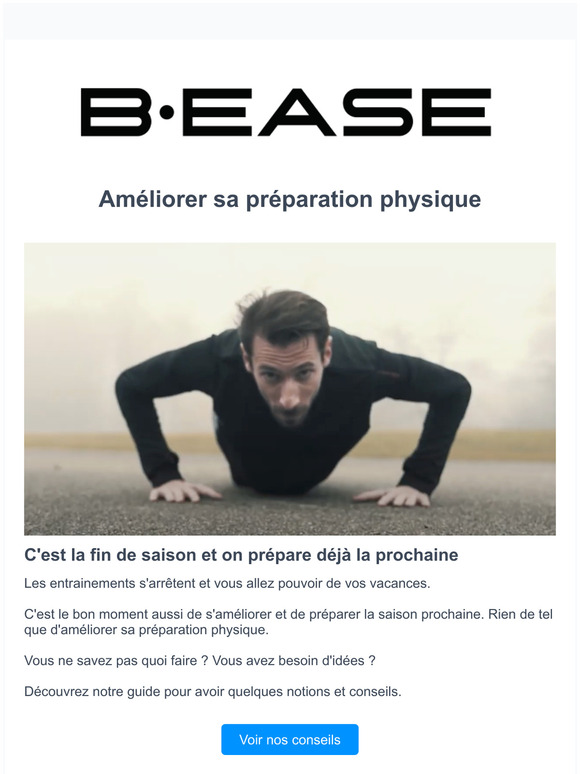 C'est le moment de programmer sa prparation physique !