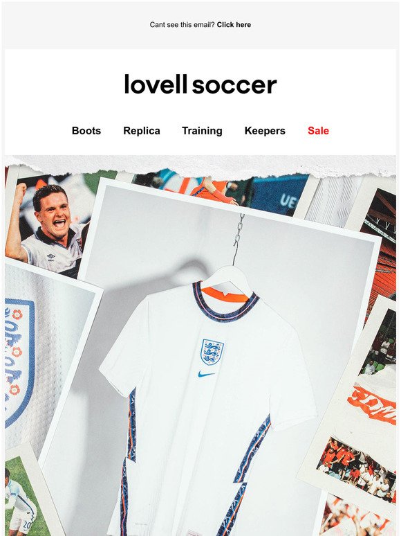 Lovell Soccer: England replica selling out fast! | Milled