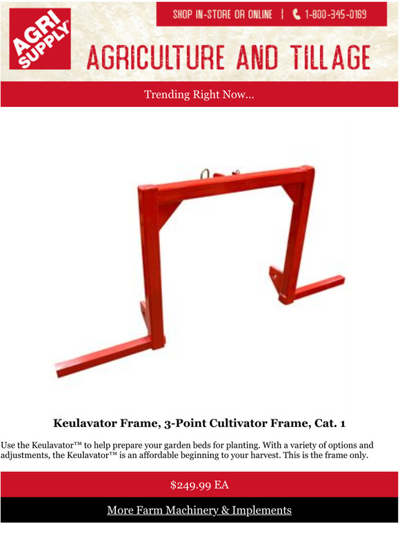 Summer Sellers in Agriculture & Tillage Milled