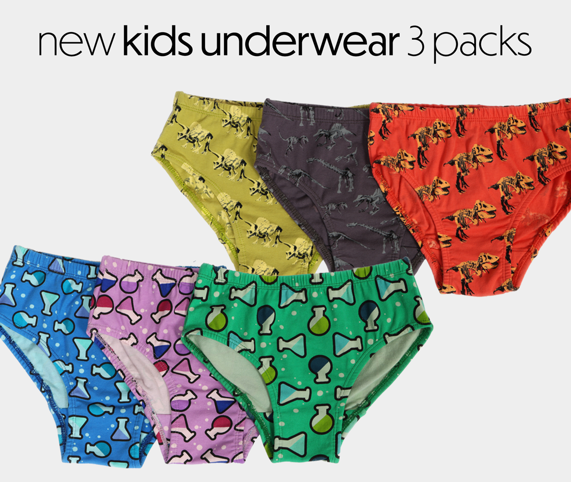 Dinosaur Fossils Kids Underwear Svaha USA – Svaha USA