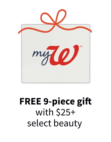 Free 9-piece gift with $25+ select beauty