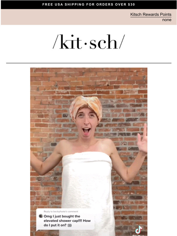 KITSCH How to use a Kitsch Shower Cap Milled