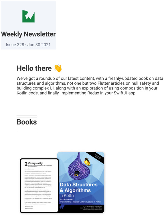 raywenderlich.com Weekly - Issue 328