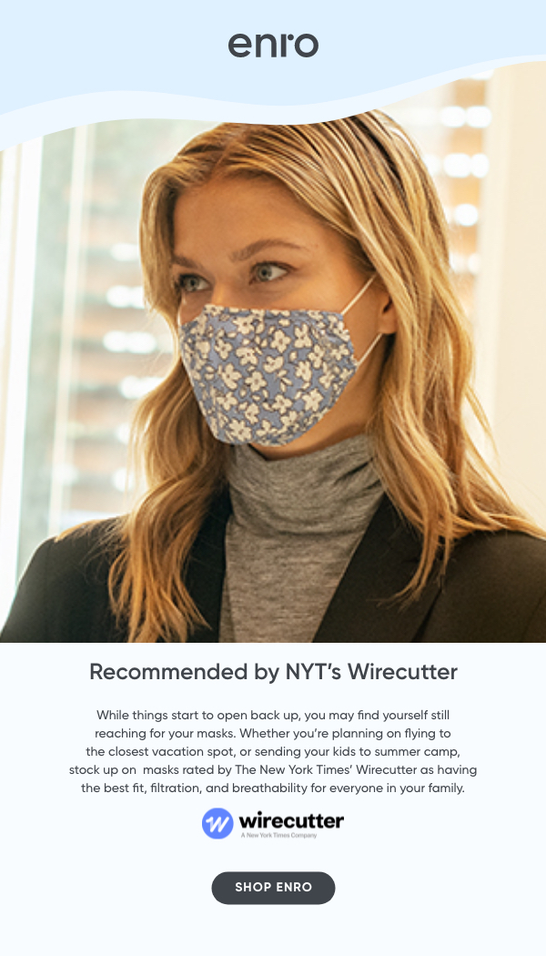 ENRO, Since 1919: Enro masks are the best (according to The New York  Times' Wirecutter)