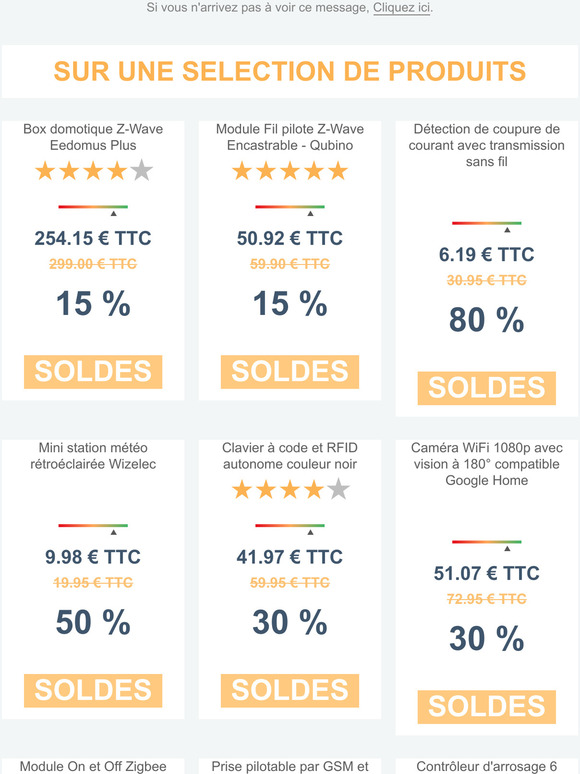  Soldes d't ! Jusqu' 80% de remise sur des centaines de produits