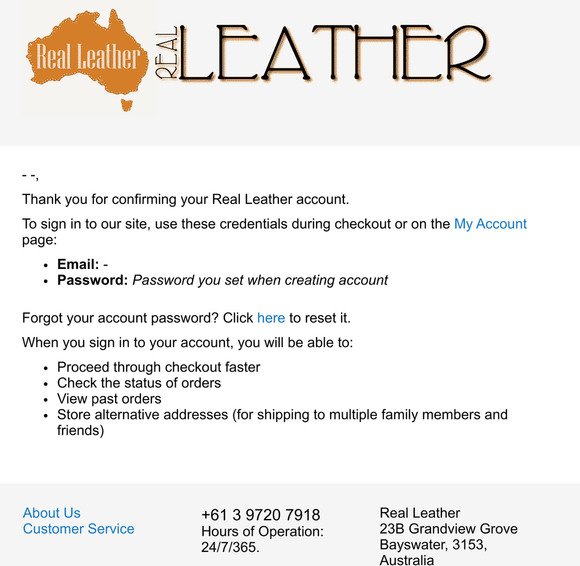 Welcome to Real Leather