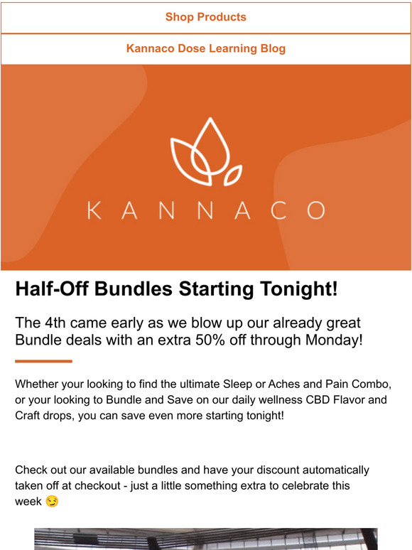 Full CBD Bundles. Half the Price. Boom