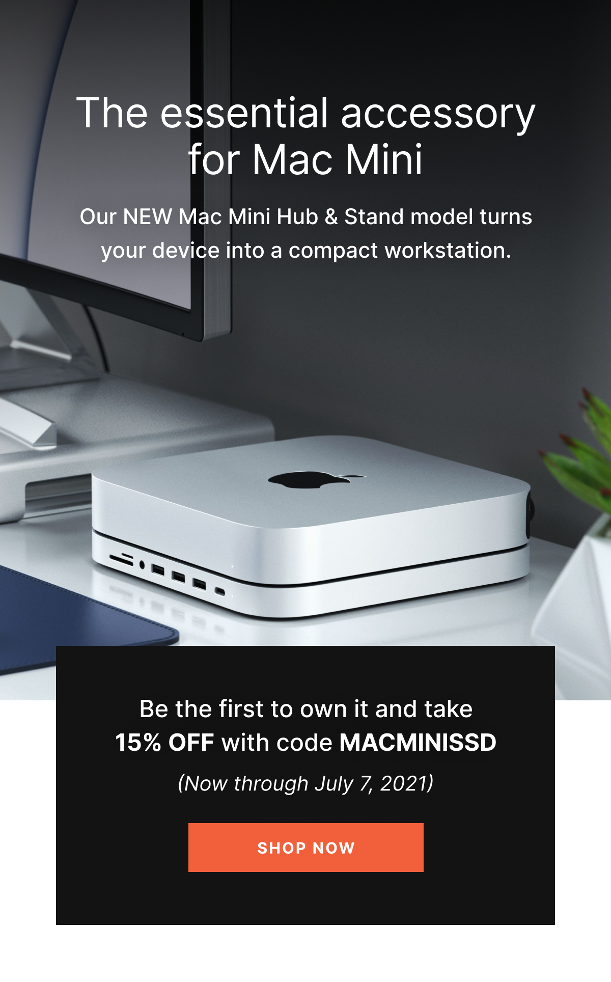 Satechi: NEW! Mac Mini Hub & Stand