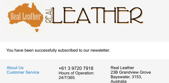 Newsletter subscription success