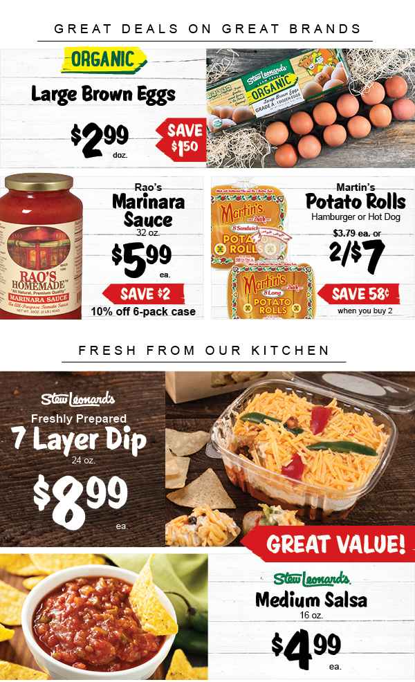 Stew Leonard's Gifts Weekly Specials Great Deals for the Fourth! Milled