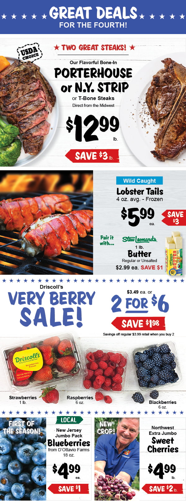 Stew Leonard's Gifts Weekly Specials Great Deals for the Fourth! Milled
