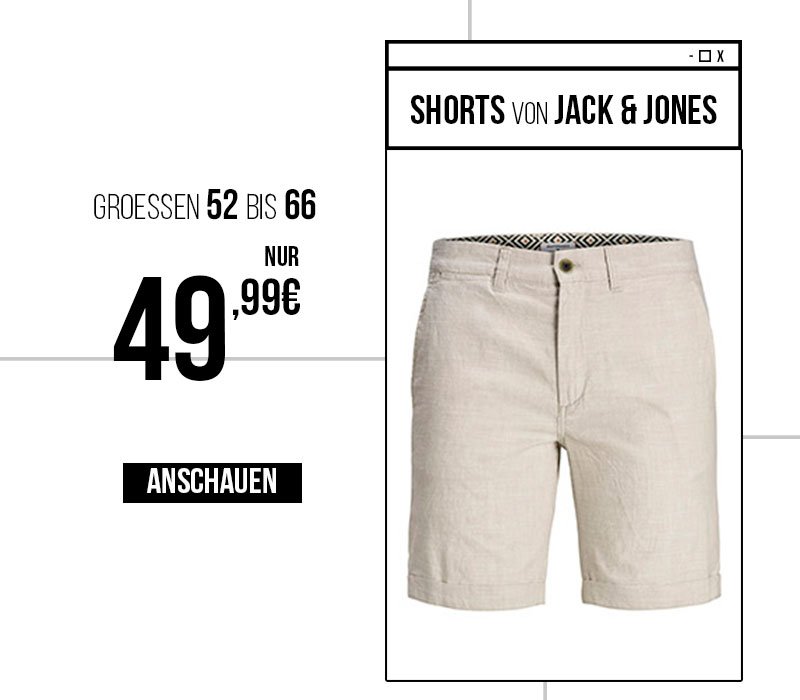 Leinen-Shorts von Jack & Jones.