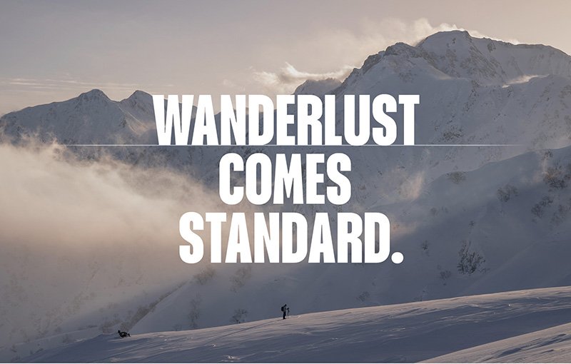 Wanderlust comes standard