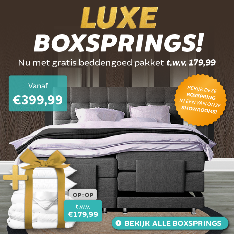 kampioen toewijding Alstublieft Dekbed-discounter.nl: Jouw nieuwe Boxspring GRATIS verzonden met GRATIS  beddengoed pakket! | Milled