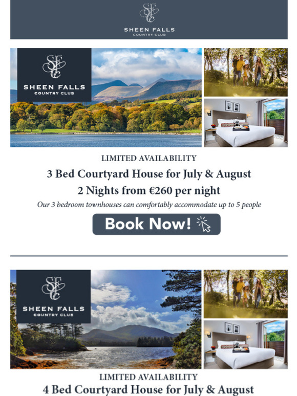 Summer Offers at Sheen Falls Country Cub!