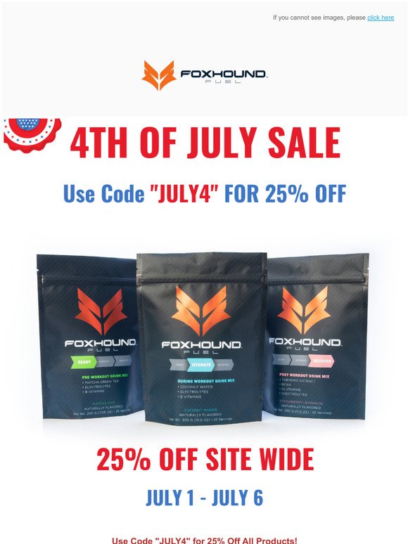  25% OFF Code "JULY4" - 4TH OF JULY SALE 
