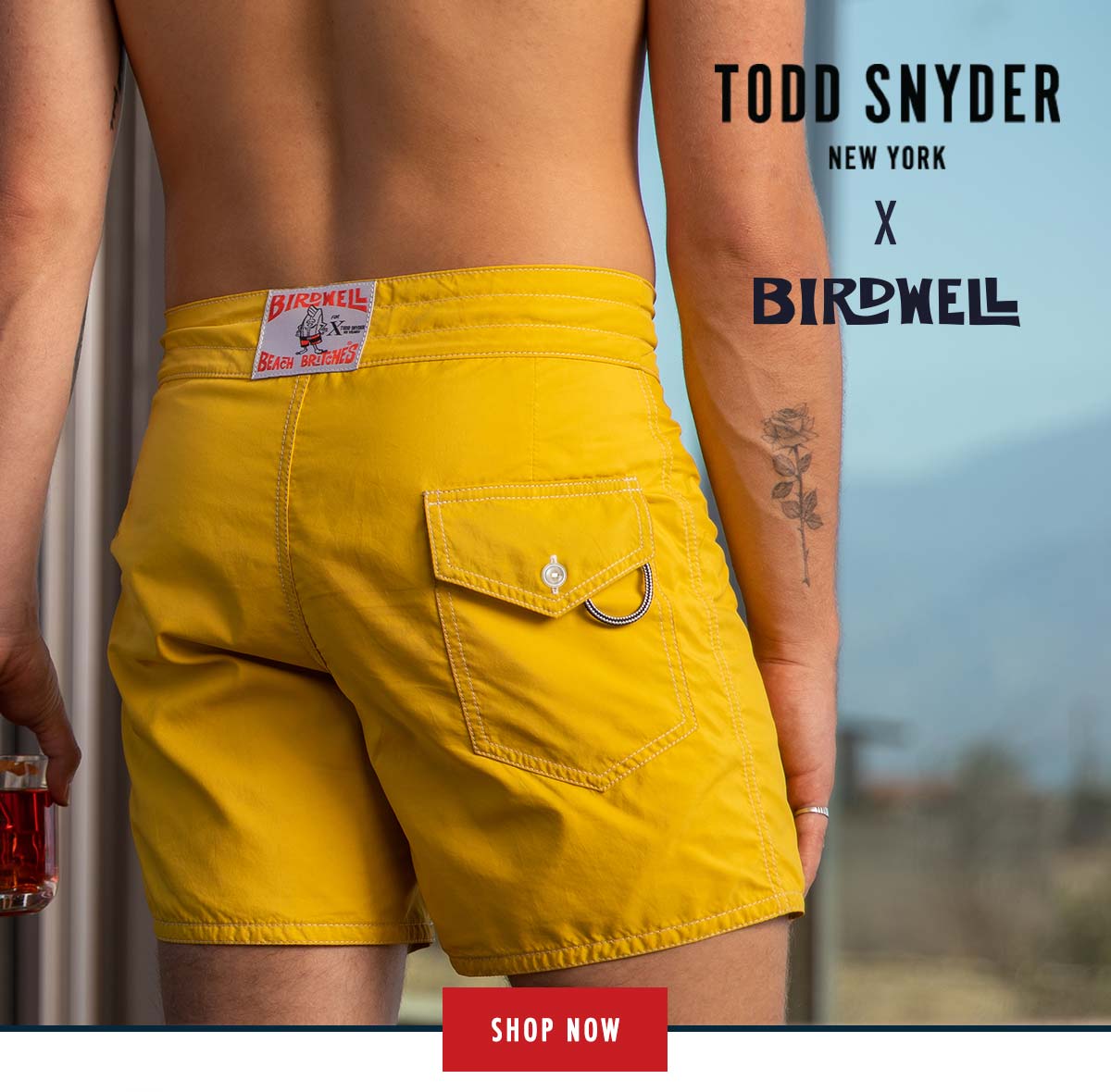 Birdwell 310 Boardshorts - Red | Size 32 | 15-16 Length | Made in The USA | Birdwell Beach Britches