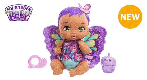My Garden Baby Feed And Change Baby Butterfly Doll