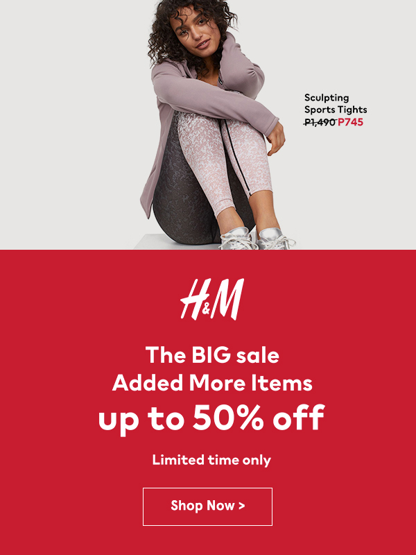 H&m 50 off outlet sale