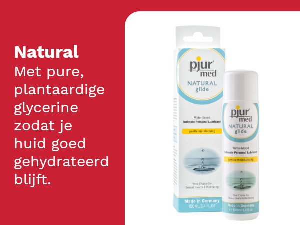 Pjur MED Natural Glide: Metplantaardige glycerine.