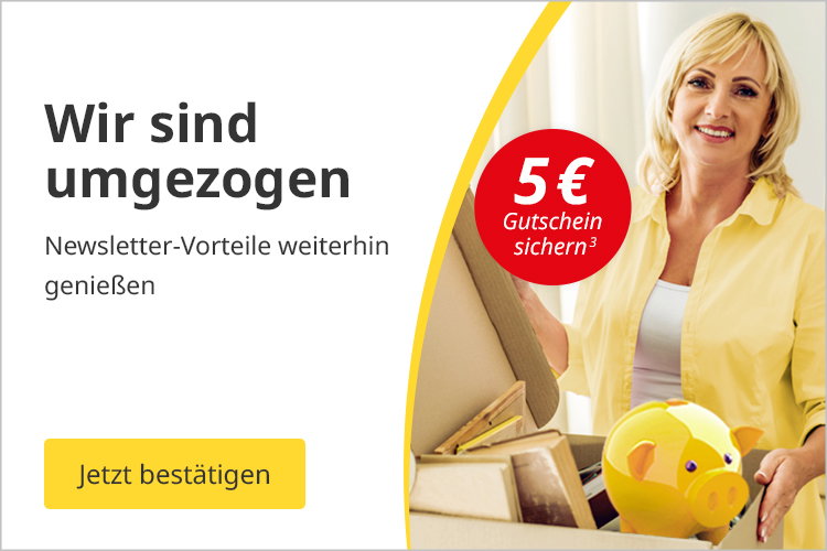 Banner - Shopumzug - Newsletter-Vorteile weiterhin genießen