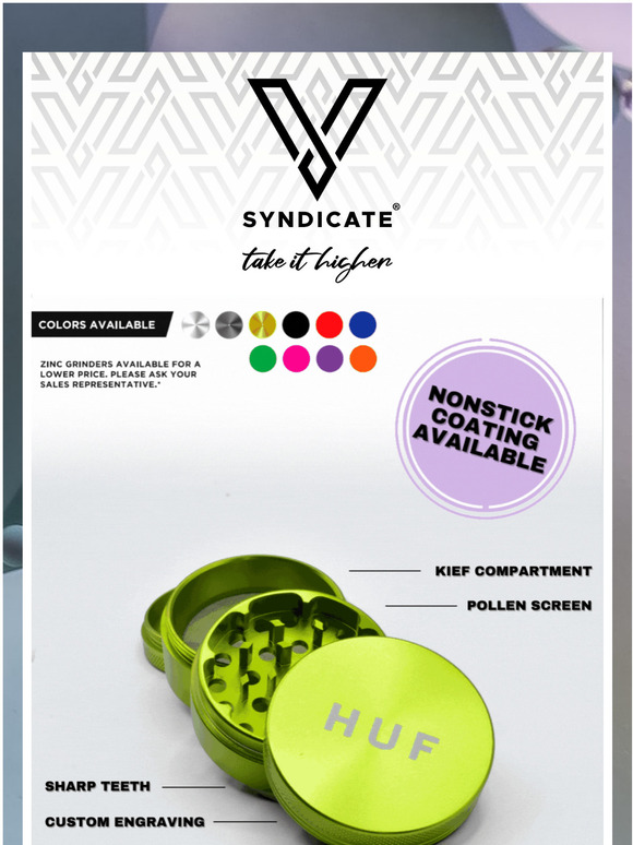 NEW PRICING! Custom Aluminum Grinders