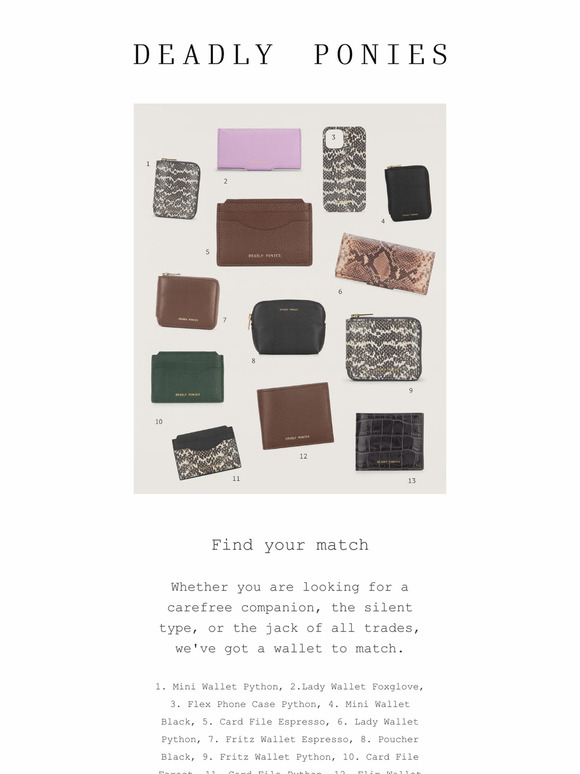 deadly ponies lady wallet